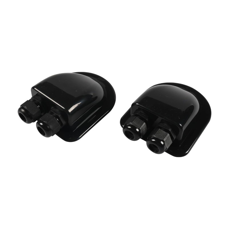 Mujiluxe Black 2 pieces roof feed-through, cable guide, cable guide,