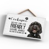 Global Designs Pets & Paws - Rope Plaque Cockapoo Black