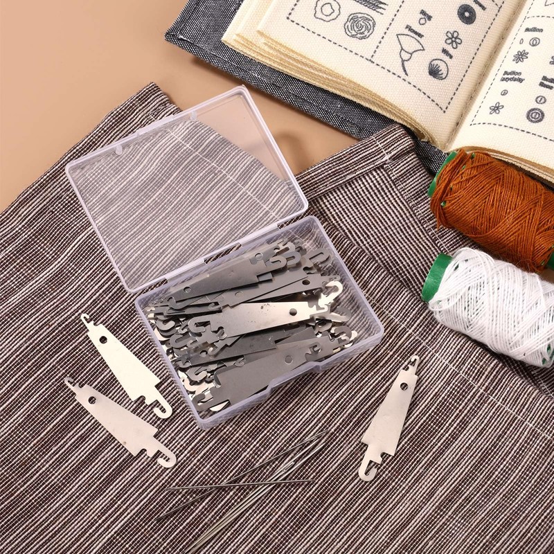 100pcs Needle Threaders, Stainless Steel Premium Needle Threaders Practical Sewing