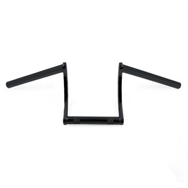 Motorcycle Hanger 1 inch 25mm Ace Cafe Racer Clubman Handlebar Handle bars handlebars Bar compatible with Harley Sportster XL883 XL1200(Black U Shape)