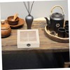ULTECHNOVO Wooden Tea Storage Organizer with Four Compartments Natural Tea