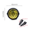 evomosa Universal motorcycle headlight, 6‘’ halogen headlight with lampshade cover