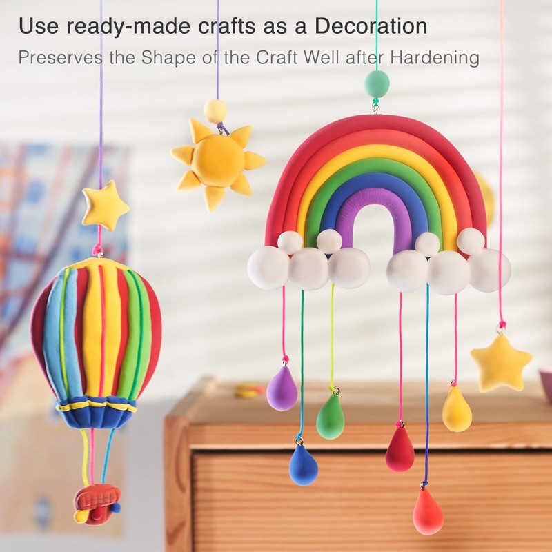 FlyFlag Air Dry Clay - 70 Colors, Soft & Ultra