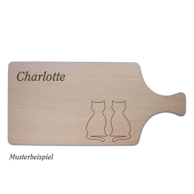 Breakfast board with your own text or motif, chopping board