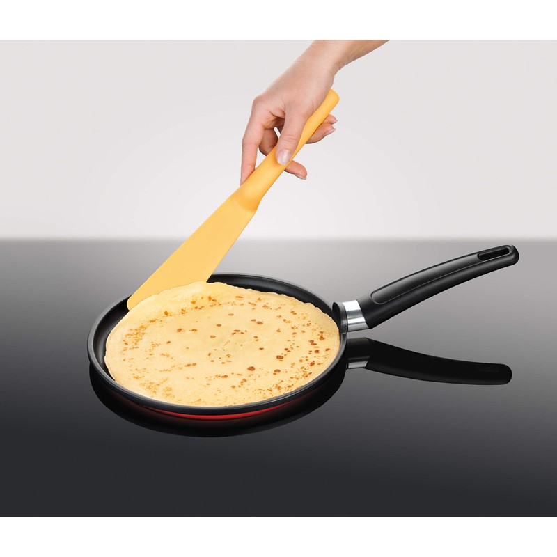 Tescoma Crepe Turner mit Querstange, Plastik, gelb, 34.7 x 14