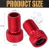 MEAJOO 2PCS Presta Valve Adapter, Aluminum Convert Presta to Schrader