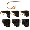 LUBOTS (Set of 4 Metal Christmas Stocking Holder Hooks Fireplace