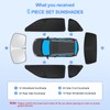 6pcs Car Window Shades for Dodge Challenger 2015-2023 (SXT, RT,