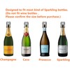 YFOX 3 Piece Champagne Bottle Stoppers Stainless Steel Vacuum Sealing