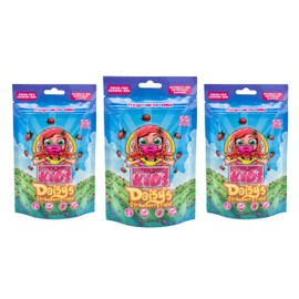 Bubblegum Kids Daisy's Strawberry Field Sugar Free Gum | Stocking Stuffers, Holiday Candy, Party Favors | Sugarless Gum, Vegan, Peanut Free, Low Calorie Alternative for Kids & Adults | 3 Pack