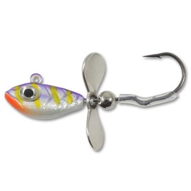 Northland Tackle Whistler Jig, Assorted Sizes and Colors, 3/8 Oz, UV Purple Tiger