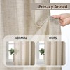 RAIN CITY Beige Sheer Curtains 144 Inches Long with Pinch