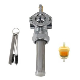 YJGZSVK 22MM Straight Spigot Petcock Fuel Valve For Harley Davidson Disc Glide FXDG FXRDG Electra Glide FLH Classic FLHC Low Rider Tour Glide FLT FXS Replaces 62168-81 62167-81 62163-75