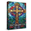 Stained Glass Cross Puzzles for Adults 1000 Pieces, Mosaic Christian