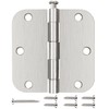 24 Pack Nickel Door Hinges Brushed Nickel 3 1/2 Interior
