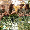 Camo Party Favors, 12 Goodie Bags, 12 Mini Notepads, 12