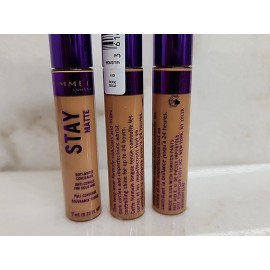 Rimmel London Lot Of 3- Rimmel Stay Matte Soft-Matte Full Coverage Concealer #410 Beige.