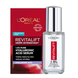 L'Oreal Paris Revitalift Hyaluronic Acid + Caffeine Hydrating Eye Serum with Anti-Aging Moisturizer Sample