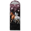 QOOMO Horses Printed Camping Sleeping Bags,3 Season Warm & Cool