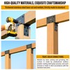WOWACE 2pc 6x6 (Actual Post/5.5"x5.5" Beams/3.5"x5.5") Post Cap Tie Bracket,