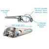 Alchemy Parts Motorcycle Headlight Fork Mount Brackets Chrome for 36mm