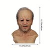Old Man Mask Realistic/Smoking Old Lady Mask -Latex Headgear Cosplay