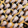 Cheetah Print Press on Nails Leopard Print Medium Almond False