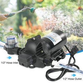 DICMIC 4.0 GPM 115V AC 45 PSI Revolution Water Pump with Pressure Switch Compatible with Camper, RV, Shower, Sprayer