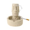 Winterworm Easter Island Moai Statue Ashtray Ash Tray Gift for Dad Business Gift