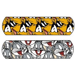 Derma Sciences 1075737 Looney Tunes Bandage, Bugs Bunny and Daffy Duck, 3/4" Width, 3" Length (Pack of 1200)