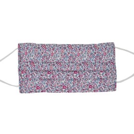 Liberty print face mask handmade in London (Katie & Millie Pink)