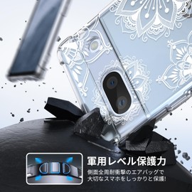 Arrows We F-51B Case, Shockproof, Stylish, Clear, Transparent, Slim, Thin, tpu Anti-Fingerprint, US Military MIL Standard Certified, F-51B, FCG01, A101FC Cover, Shock Absorption, Anti-Slip, Camera