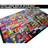46.85"(W) x 45"(H) inch Tactical Patch Board Display,Emblem Patch Hanging
