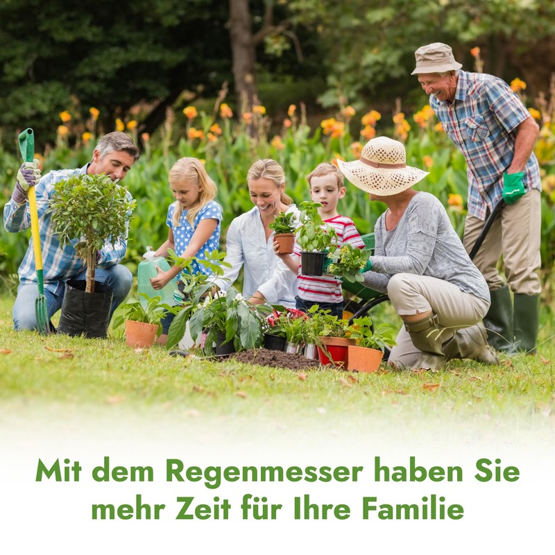DAAS24 Rain Gauge - Rain Gauge for Garden - Frost-proof
