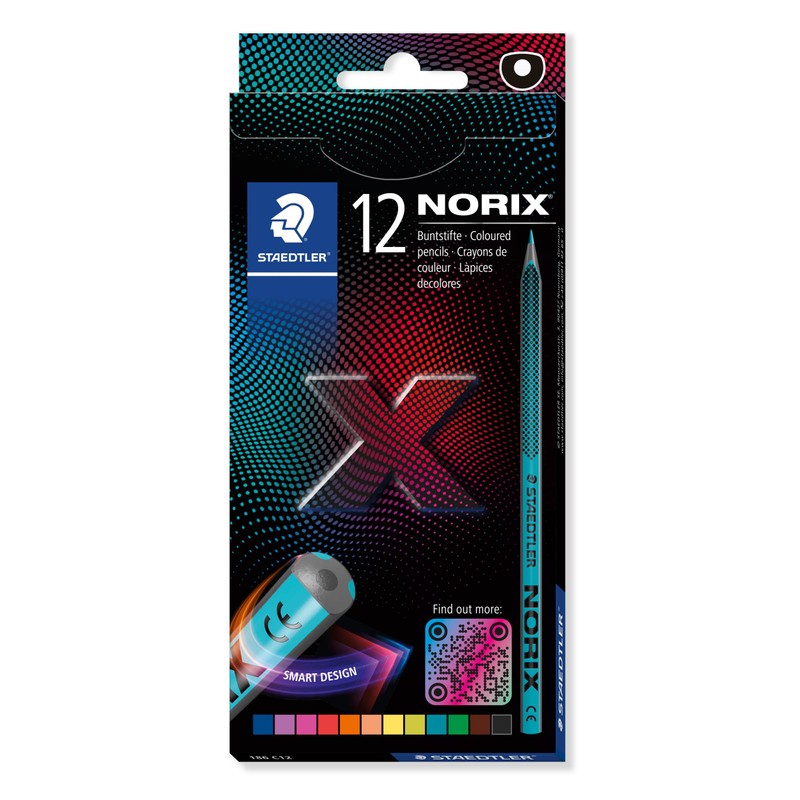 STAEDTLER Norix 186 Colouring Pencils and 181 Pencil Set, Made
