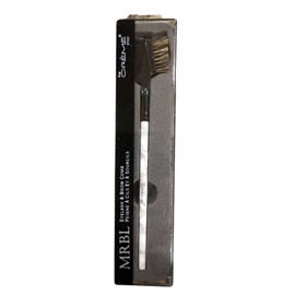 The Créme Shop CREME SHOP MRBL Eyelash & Brow Comb Dual-Ended Marble Handle Design White Black