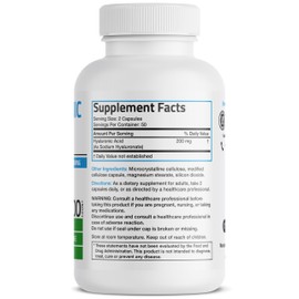 Bronson Hyaluronic Acid 200 MG High Potency Joint Health & Healthy Skin Support, Non-GMO, 100 Vegetarian Capsules