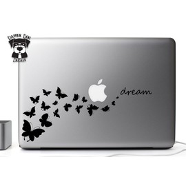 Butterfly Dream 13 Inch Vinyl Decal Sticker for MacBook Air Pro Laptop Notebook Auto Great Gift Mac PC Computer