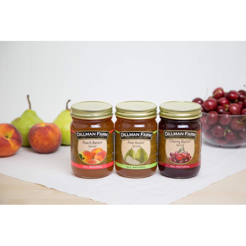 Dillman Farm Fruit Butter Variety Pack (6 pack)| Apple Butter,