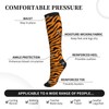 Yealedee Tiger Compression Socks Calf Knee High Support Socks Novelty