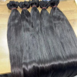 15A Grade Human Hair Bundles Silk Straight Natural Wave Original Burmese Curly Double Drawn Human Hair Wigs Bundles Suppliercolor: 1 bundle straight, Stretched Length: 12 inches
