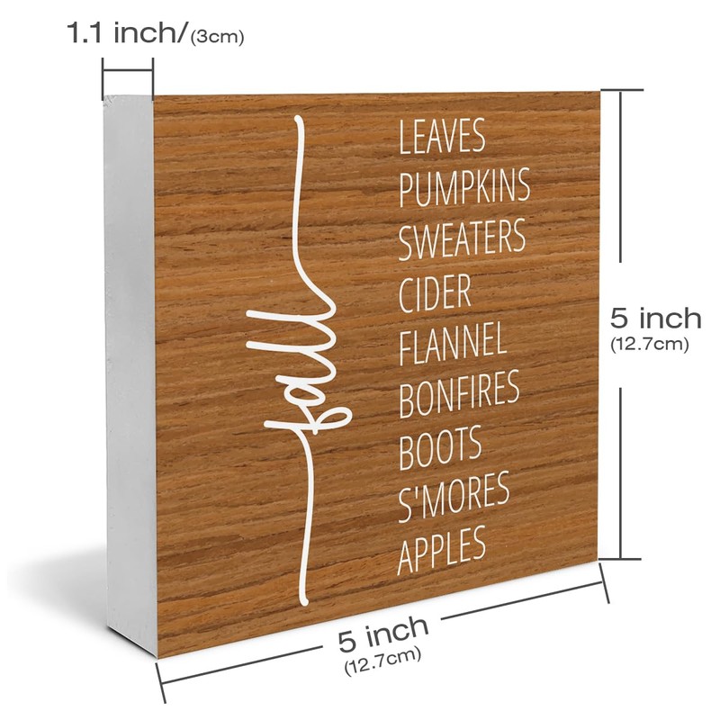 Fall Decor Fall House Wooden Box Sign Autumn Thanksgiving Harvest