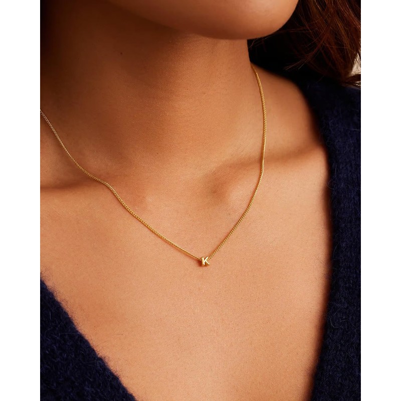 gorjana Wilder Mini Alphabet Necklace K
