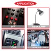 MKBKLLJY Pack of 12 Red/Green Mini Self-Locking On/Off Switch AC