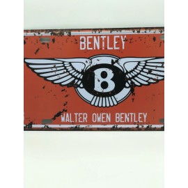 Unbranded License Plate With Bentley Logo