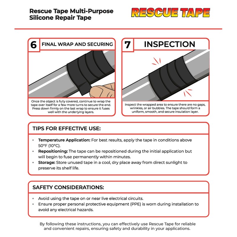 Bond It Rescue Tape, Self-Fusing Silicone for Emergency Plumbing, Pipe