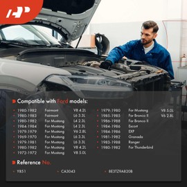 A-Premium 55 inch Speedometer Cable Compatible with Ford Mustang 1969-1970 1972 1979-1984, Ranger 1983-1988, Thunderbird 1980-1982, Granada, Fairmont, Escort, EXP, Bronco II, 2.8L 3.3L 4.2L 5.0L