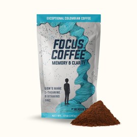 NexGen Organic Mushroom Coffee | Medium Roast Ground with Lion's Mane & Adaptogenic Mushrooms for Focus, Energy, Immunity & Brain Health | Healthy Coffee Alternative with L-Theanine, B Vitamins, Zinc | 22 Cups