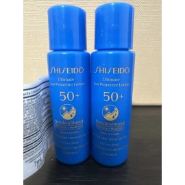 Shiseido 2x Shiseido Ultimate Sun Protection Lotion SPF 50+ Sunscreen MINI .23oz 7ml NWOB