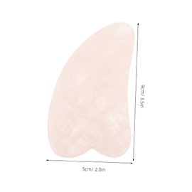 COLLBATH Rose Quartz Facial Scraper Tool for Face Body Stone Crystal Massage Stick Elegant Practical Shape